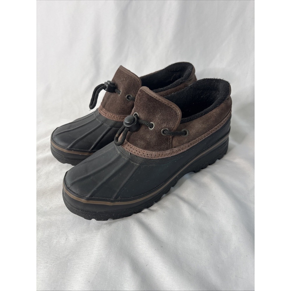 Vintage Bass 8M Benzy Duck Boots Suede Low Top Rain Shoes Y2K Gorpcore CabinCore